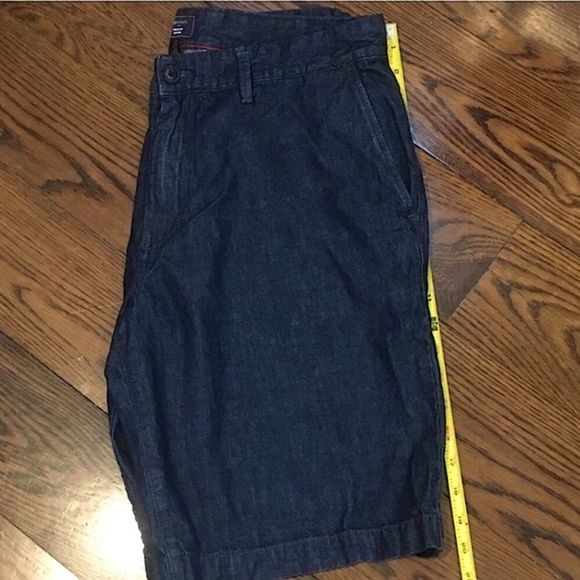 GAP Dark Wash Flat Front Denim Shorts NWOT SZ 34 - Picture 6 of 8